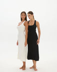 Capri Halter Cross-Back Dress - Ivory