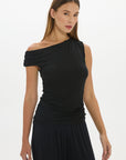 Chloe Off Shoulder Top - Black
