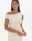 Chloe Off Shoulder Top - Cream