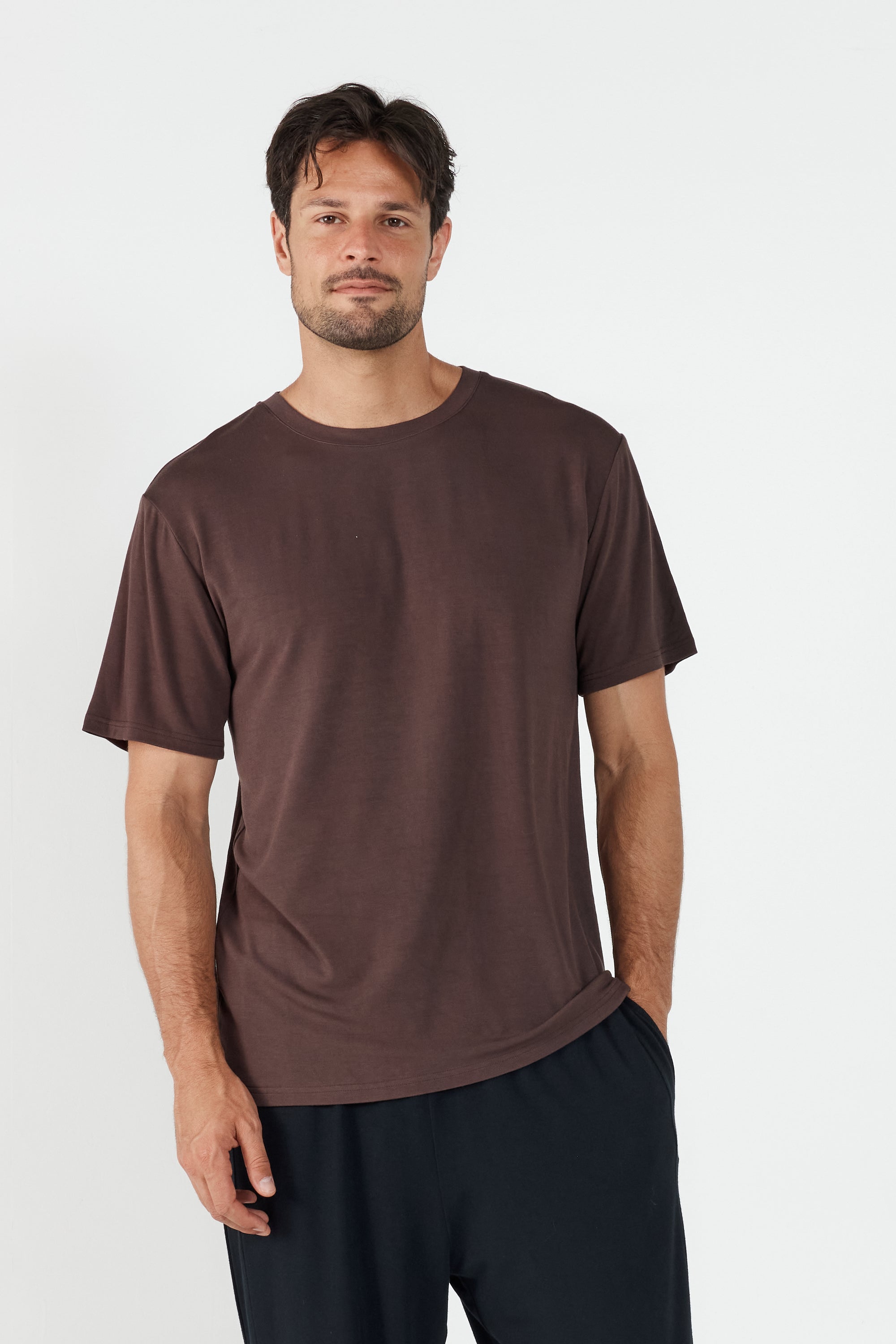 Como Crew Neck T-Shirt - Brown