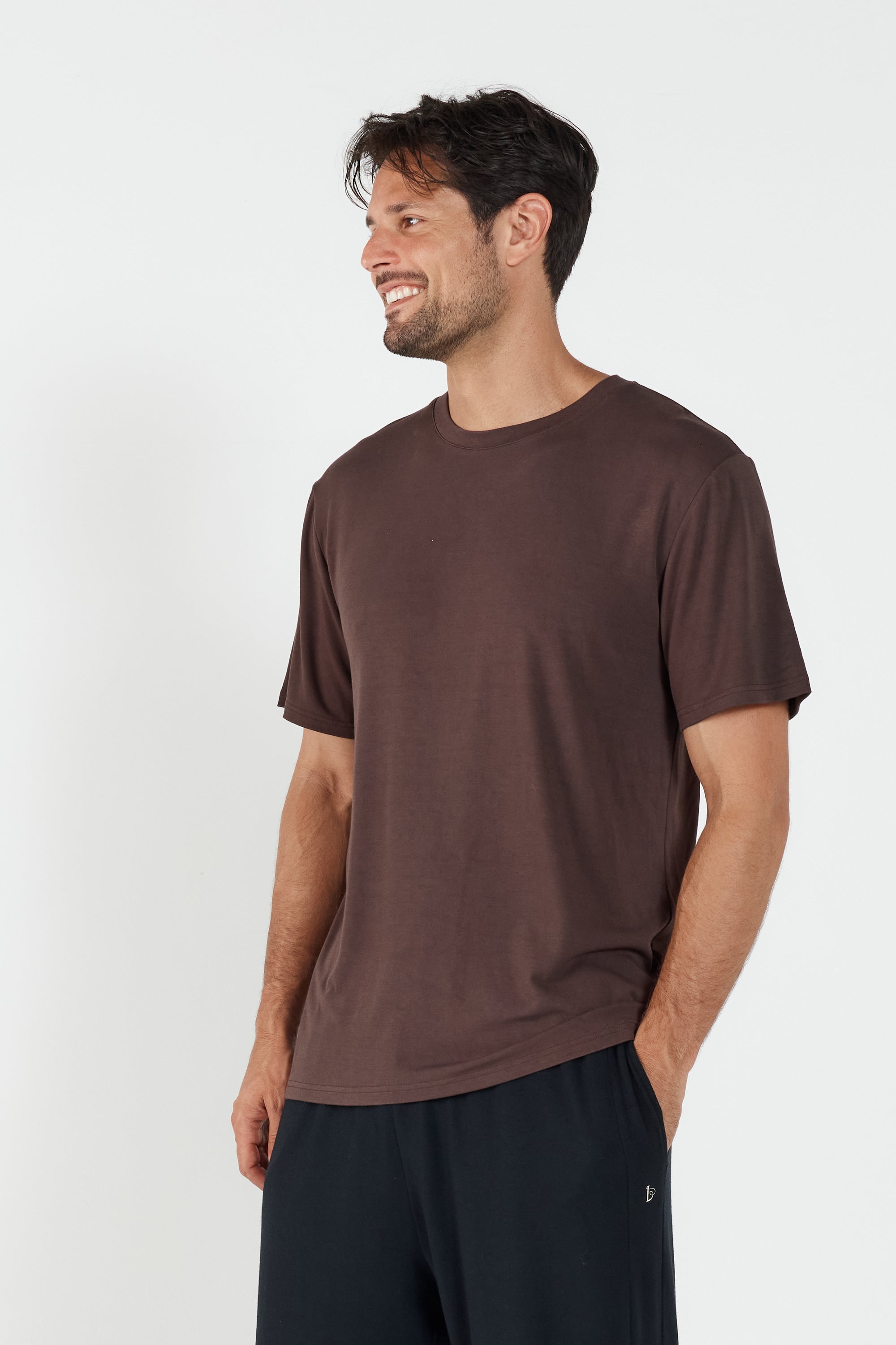 Como Crew Neck T-Shirt - Brown
