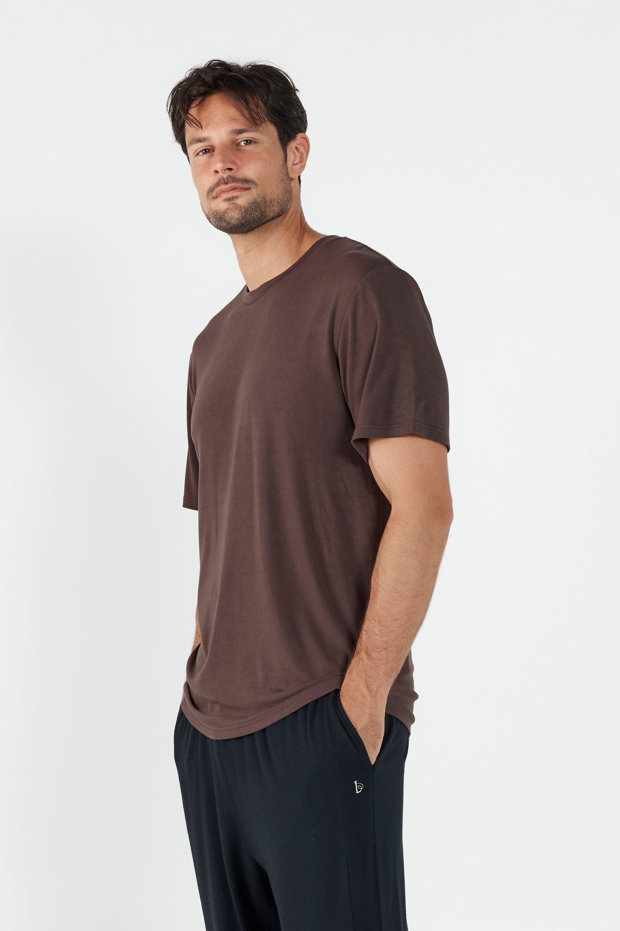 Como Crew Neck T-Shirt - Brown