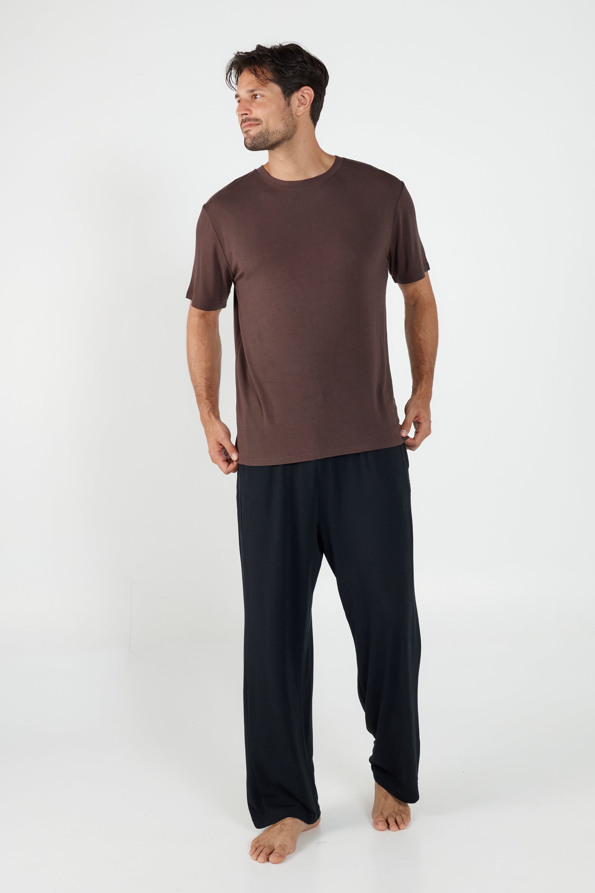 Como Crew Neck T-Shirt - Brown