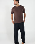Como Crew Neck T-Shirt - Brown