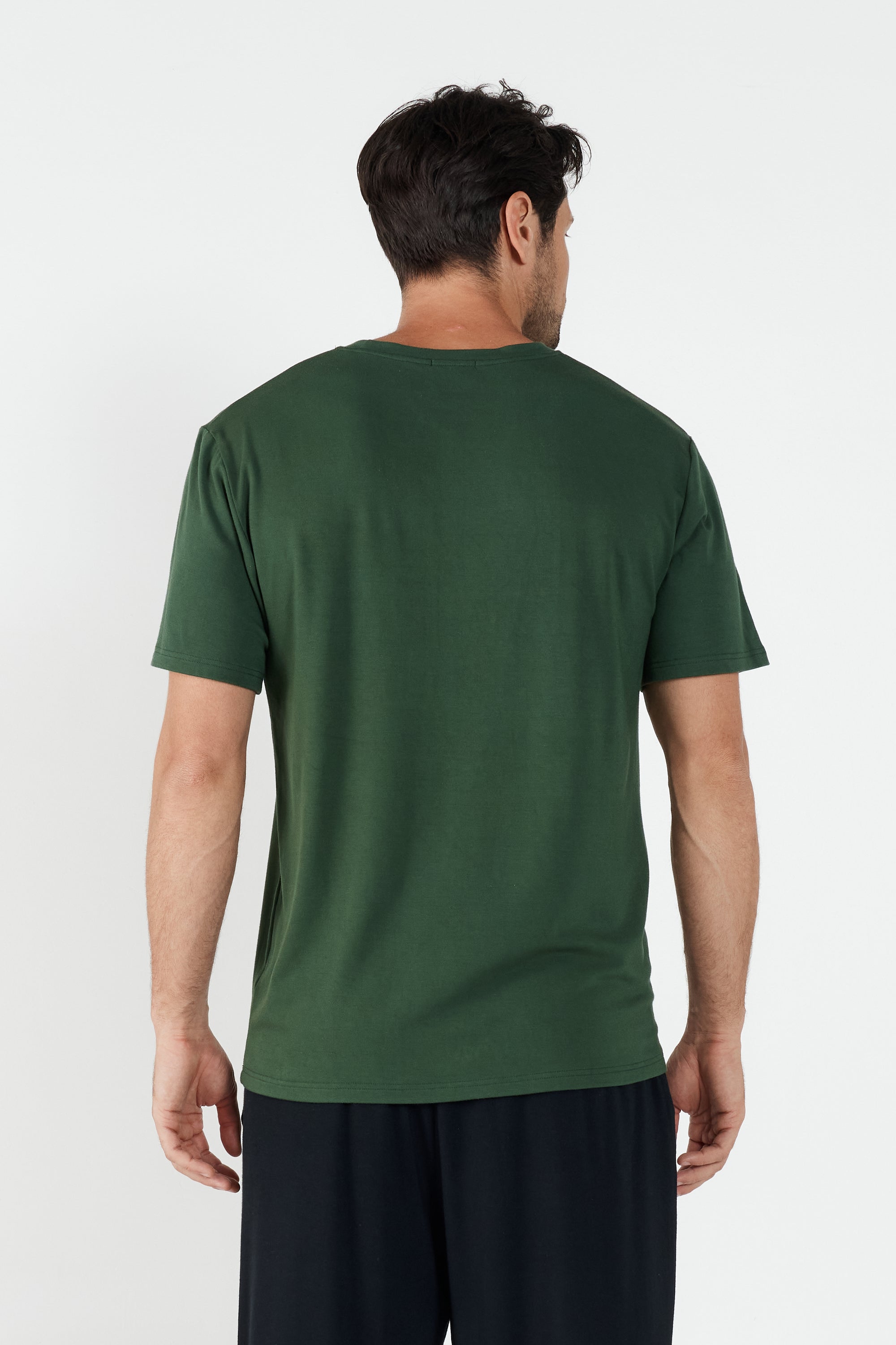 Como Crew Neck T-Shirt - Forest Green