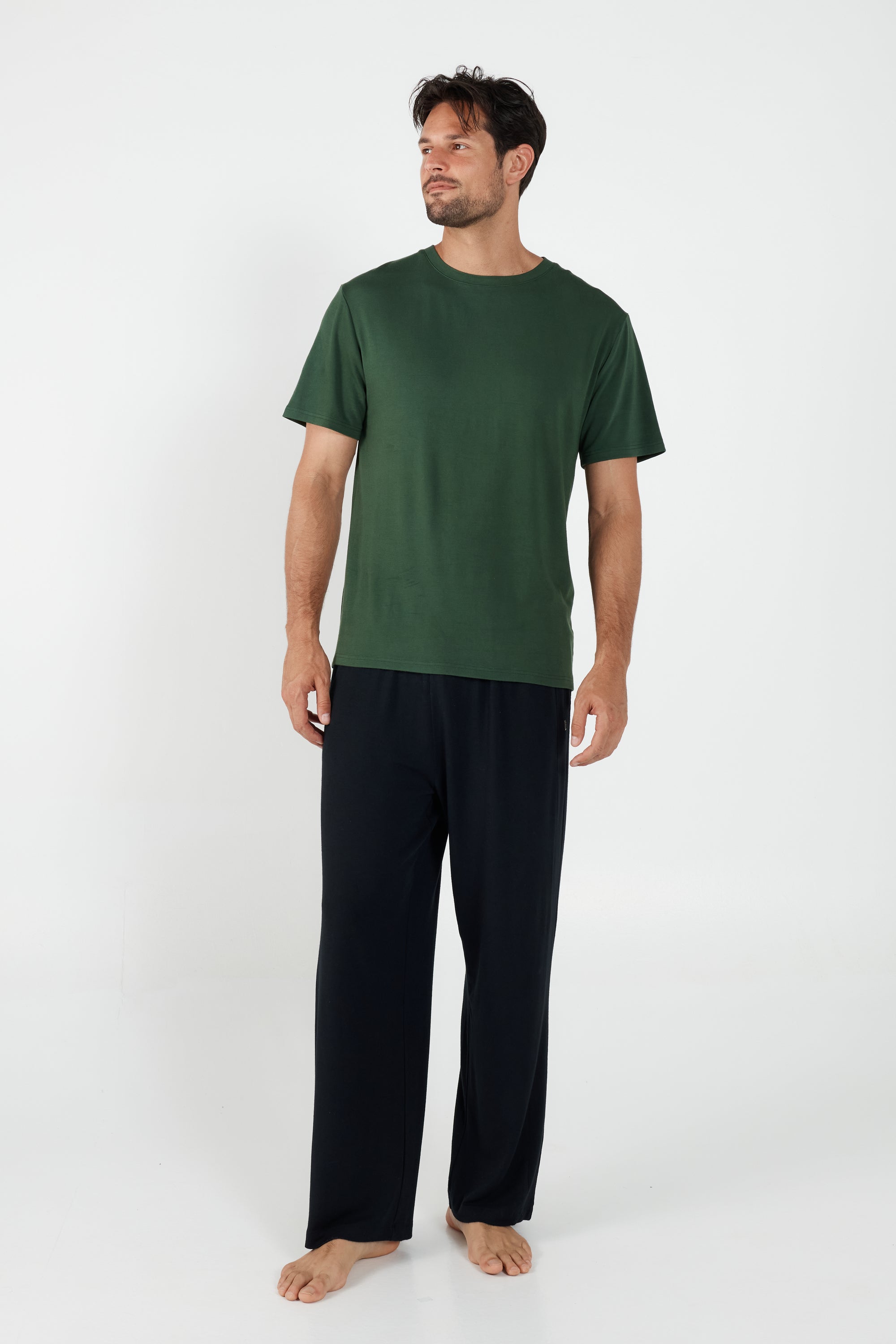 Como Crew Neck T-Shirt - Forest Green