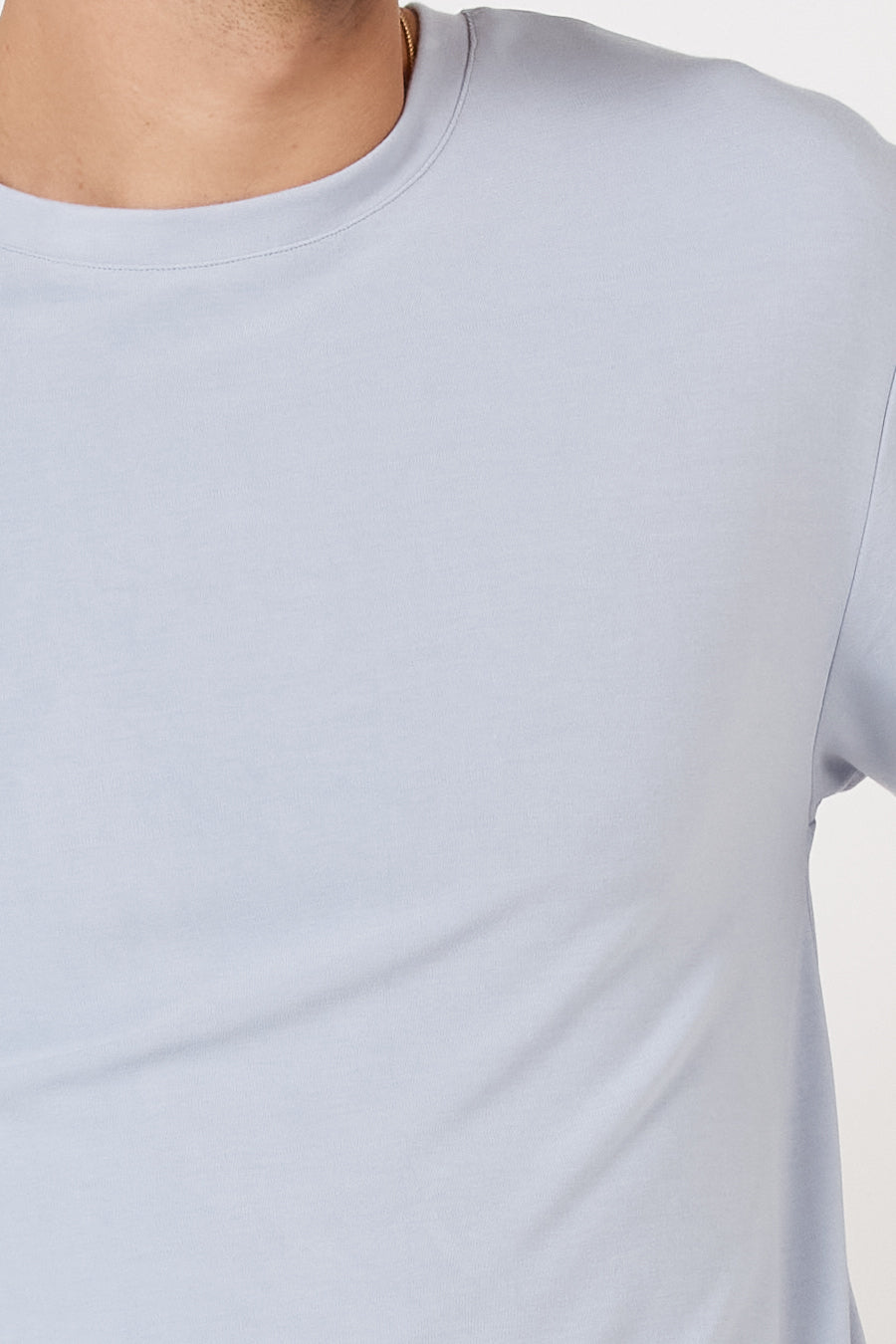 Como Crew Neck T-Shirt - Lavender Grey