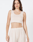 Como Crop Top - Beige