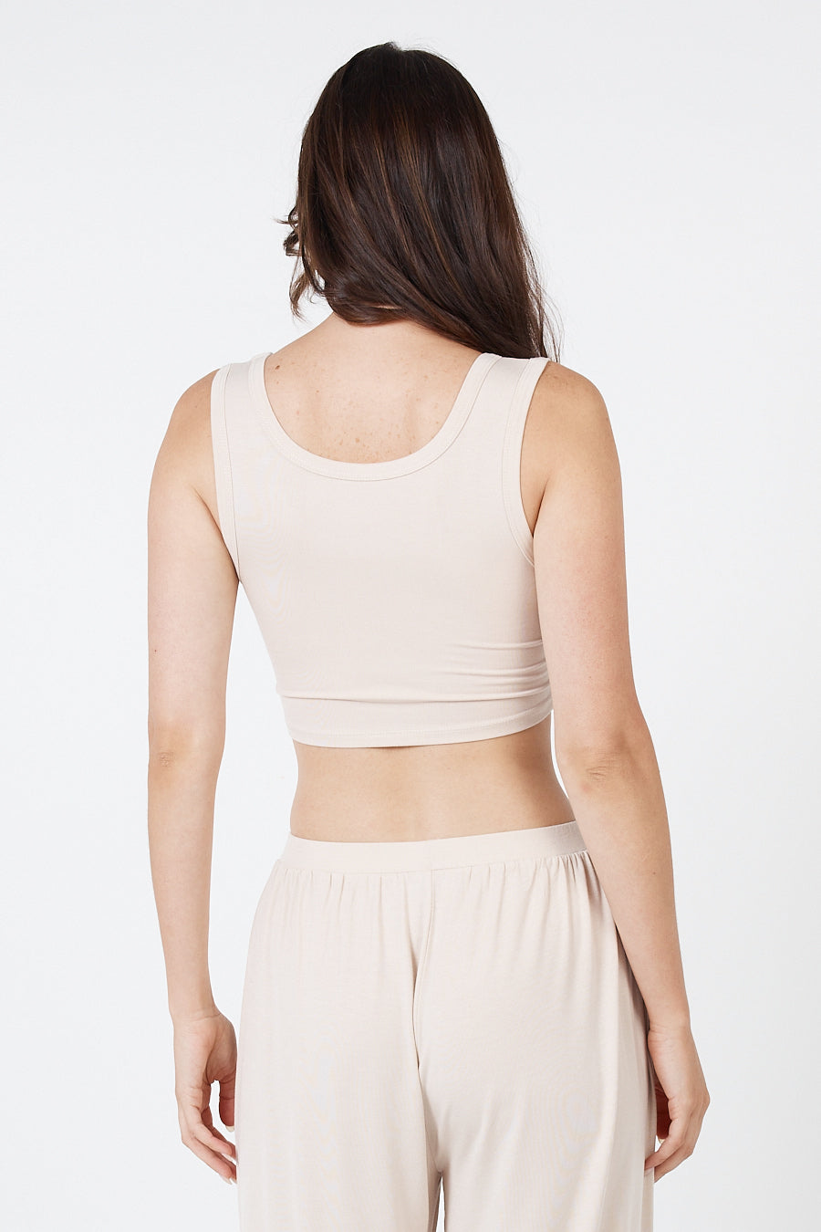 Como Crop Top - Beige
