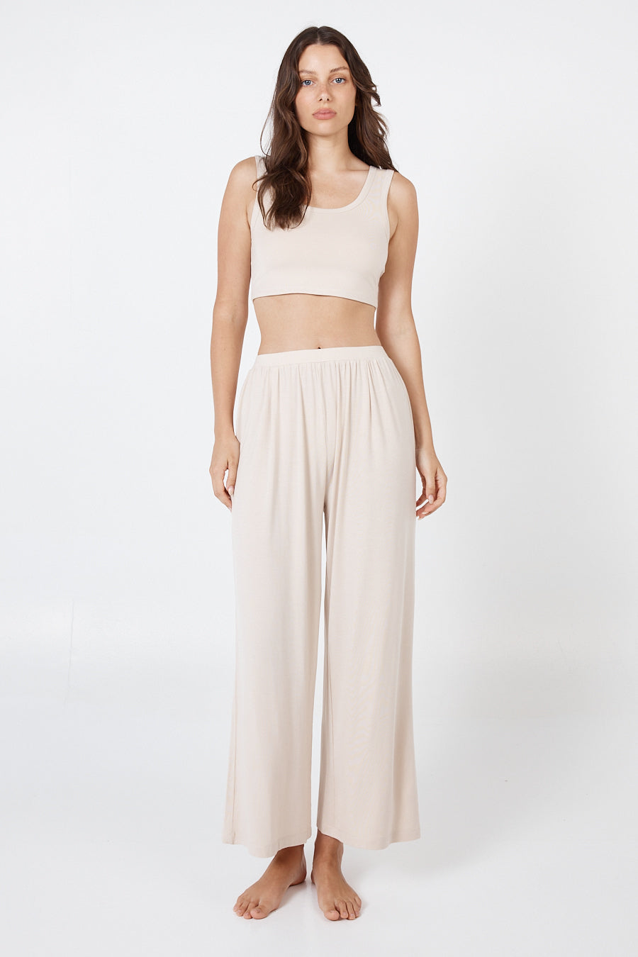 Como Crop Top - Beige