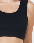 Como Crop Top - Black