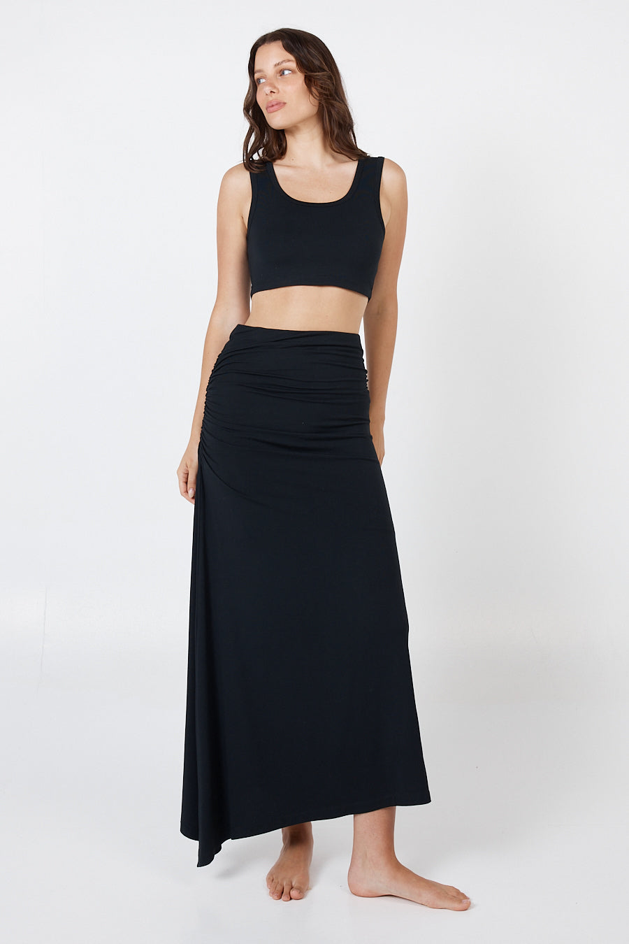Como Crop Top - Black