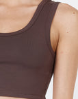 Como Crop Top - Brown