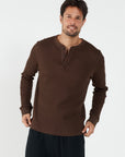 Como Henley Top - Brown