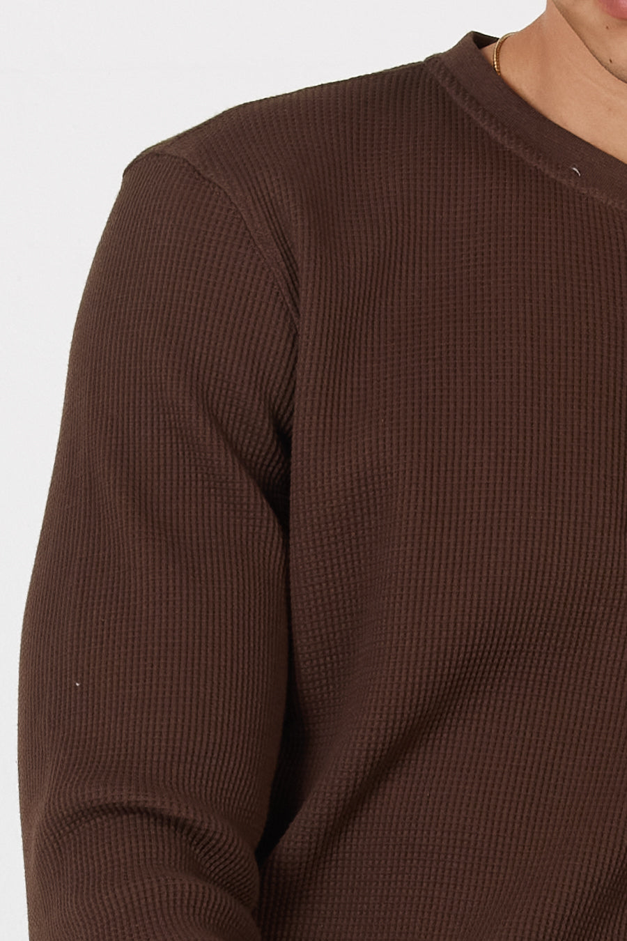 Como Henley Top - Brown