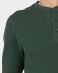 Como Henley Top - Forest Green