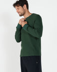 Como Henley Top - Forest Green