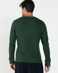 Como Henley Top - Forest Green
