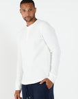 Como Henley Top - White
