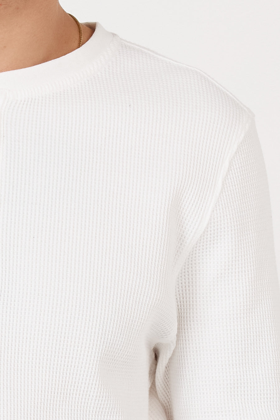 Como Henley Top - White