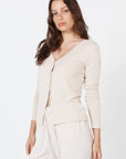 Como Long Sleeve Cardigan - Beige