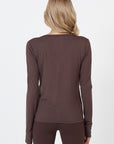 Como Long Sleeve Cardigan - Brown