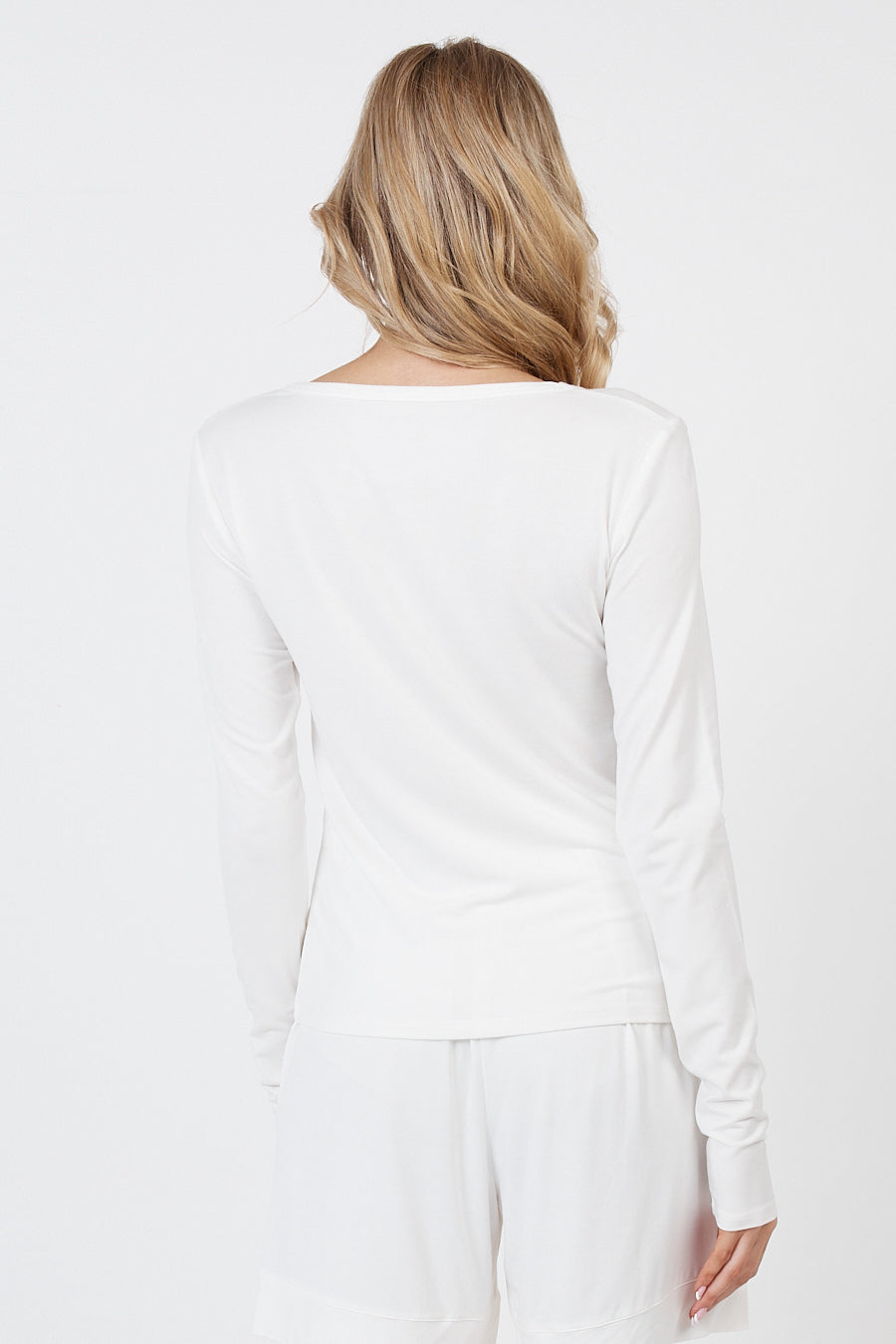 Como Long Sleeve Cardigan - White