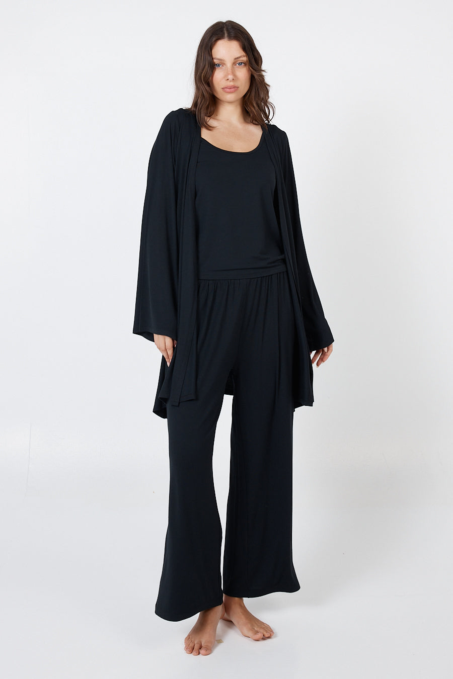 Como Lounge Robe - Black