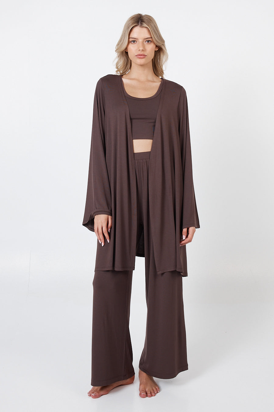 Como Lounge Robe - Brown