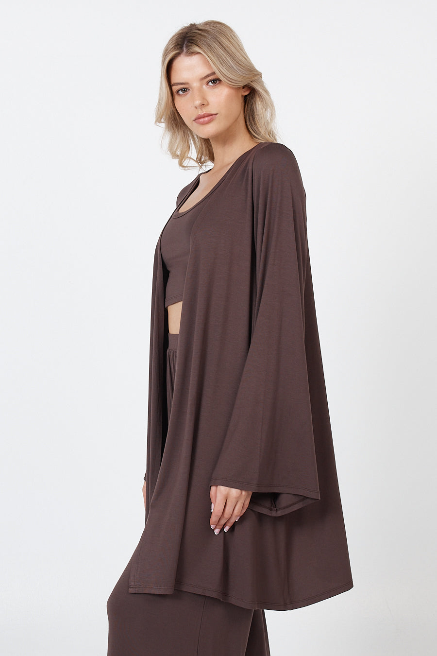 Como Lounge Robe - Brown