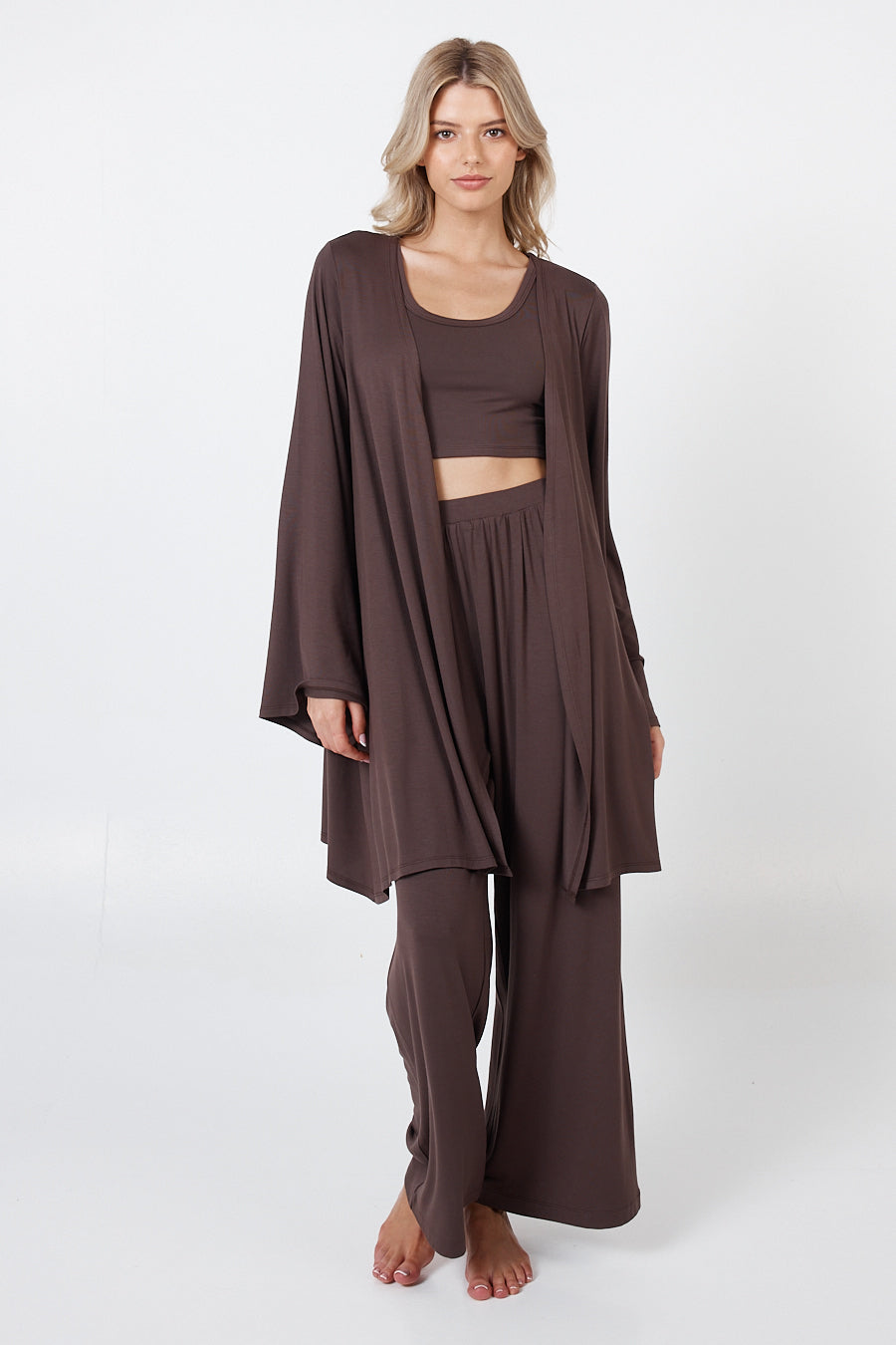 Como Lounge Robe - Brown