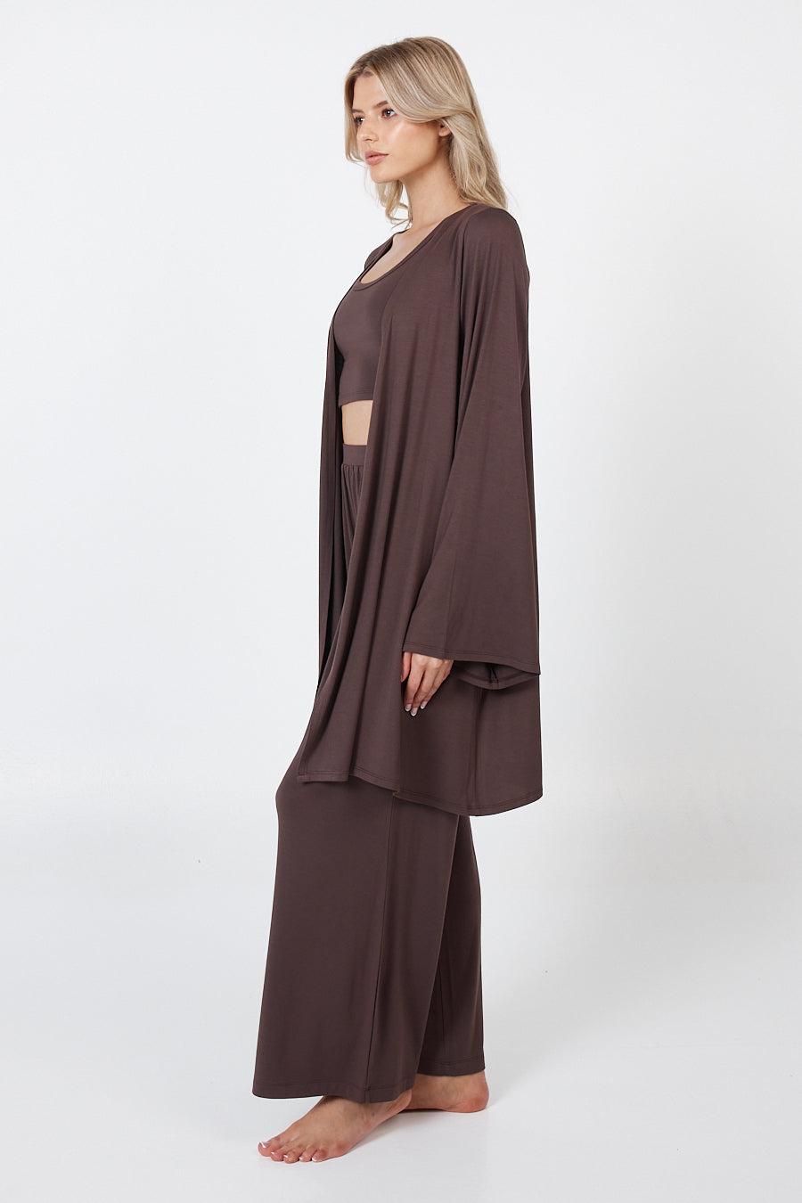 Como Lounge Robe - Brown