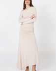 Como Off-Shoulder Drape Top - Beige