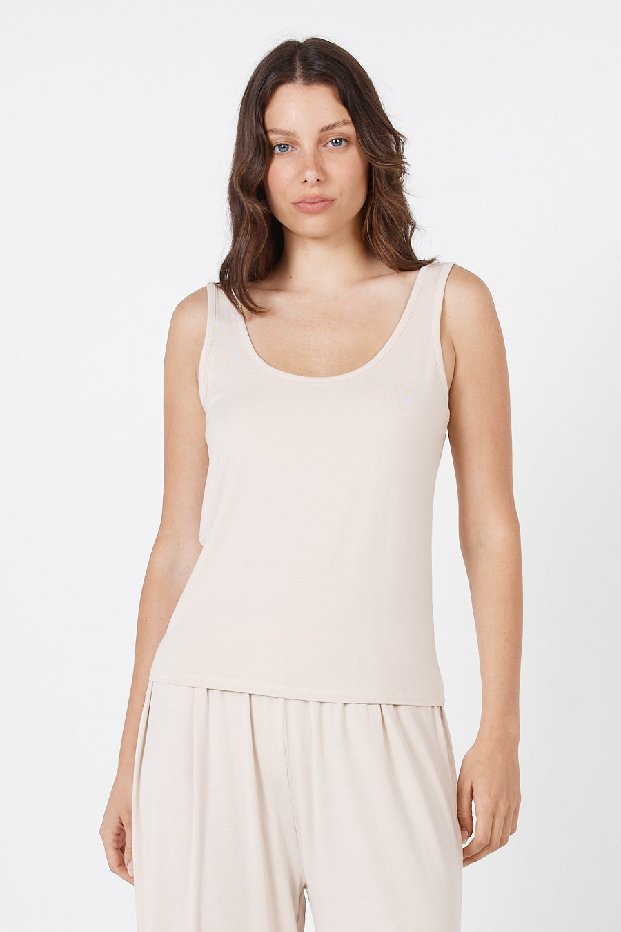 Como Tank Top - Beige