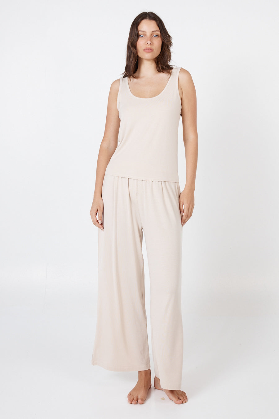 Como Tank Top - Beige