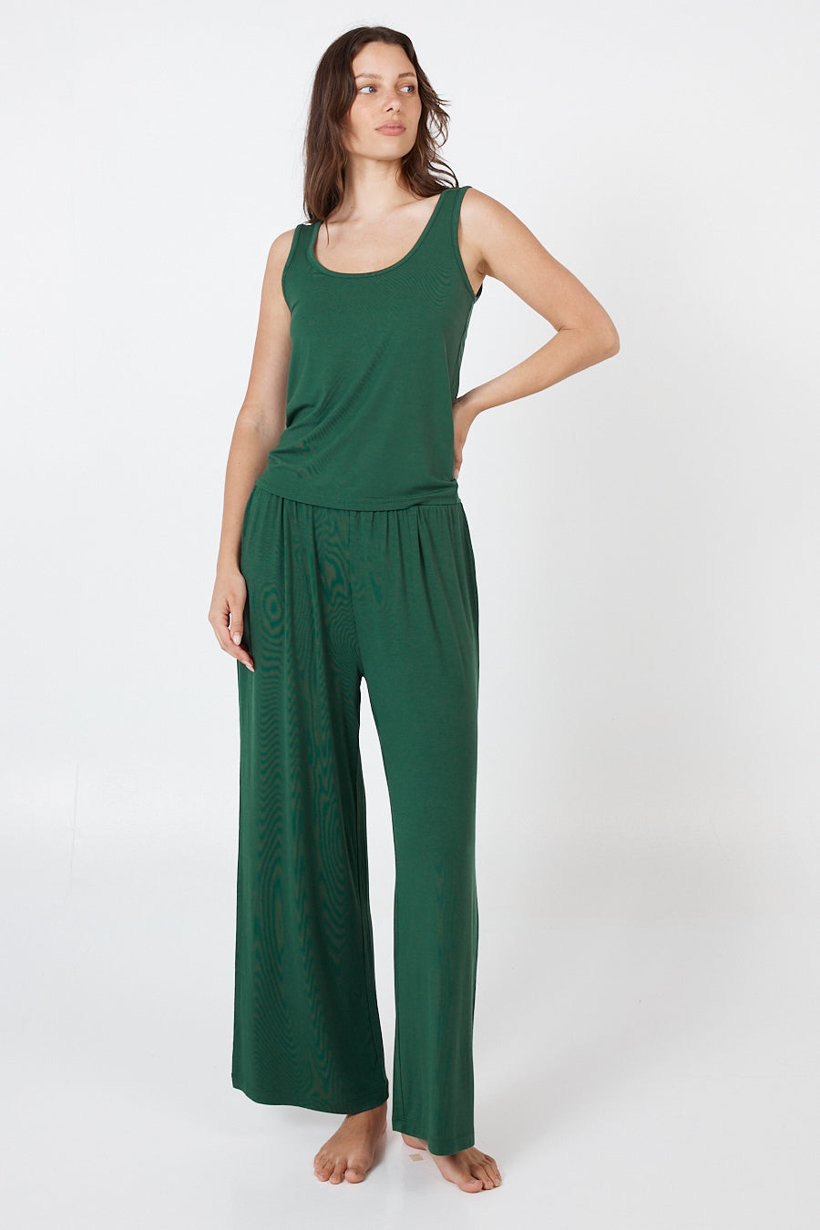 Como Tank Top - Forest Green