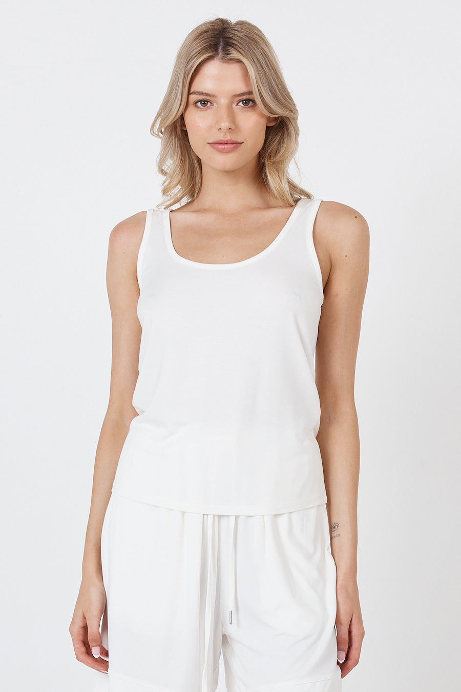 Como Tank Top - White