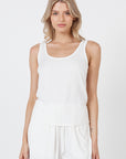 Como Tank Top - White