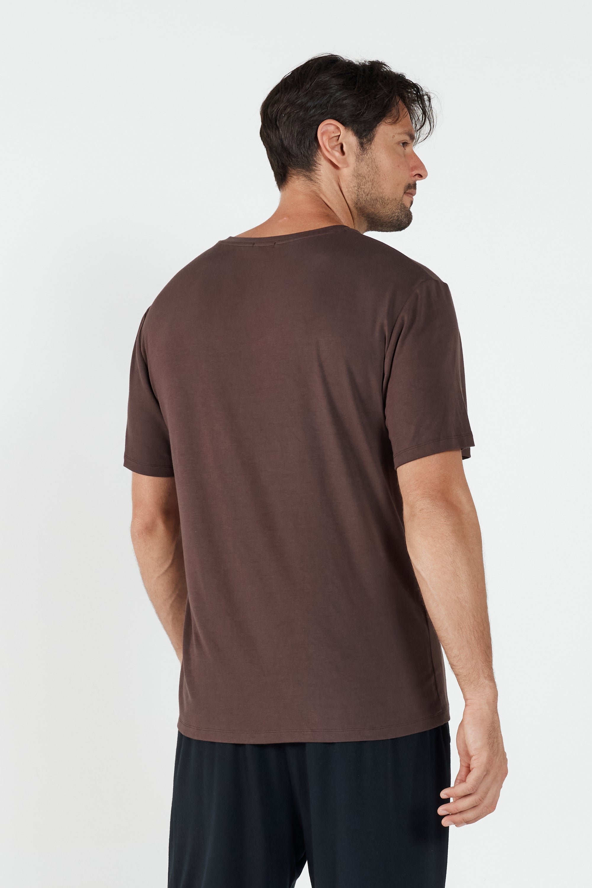 Como V-Neck T-Shirt - Brown