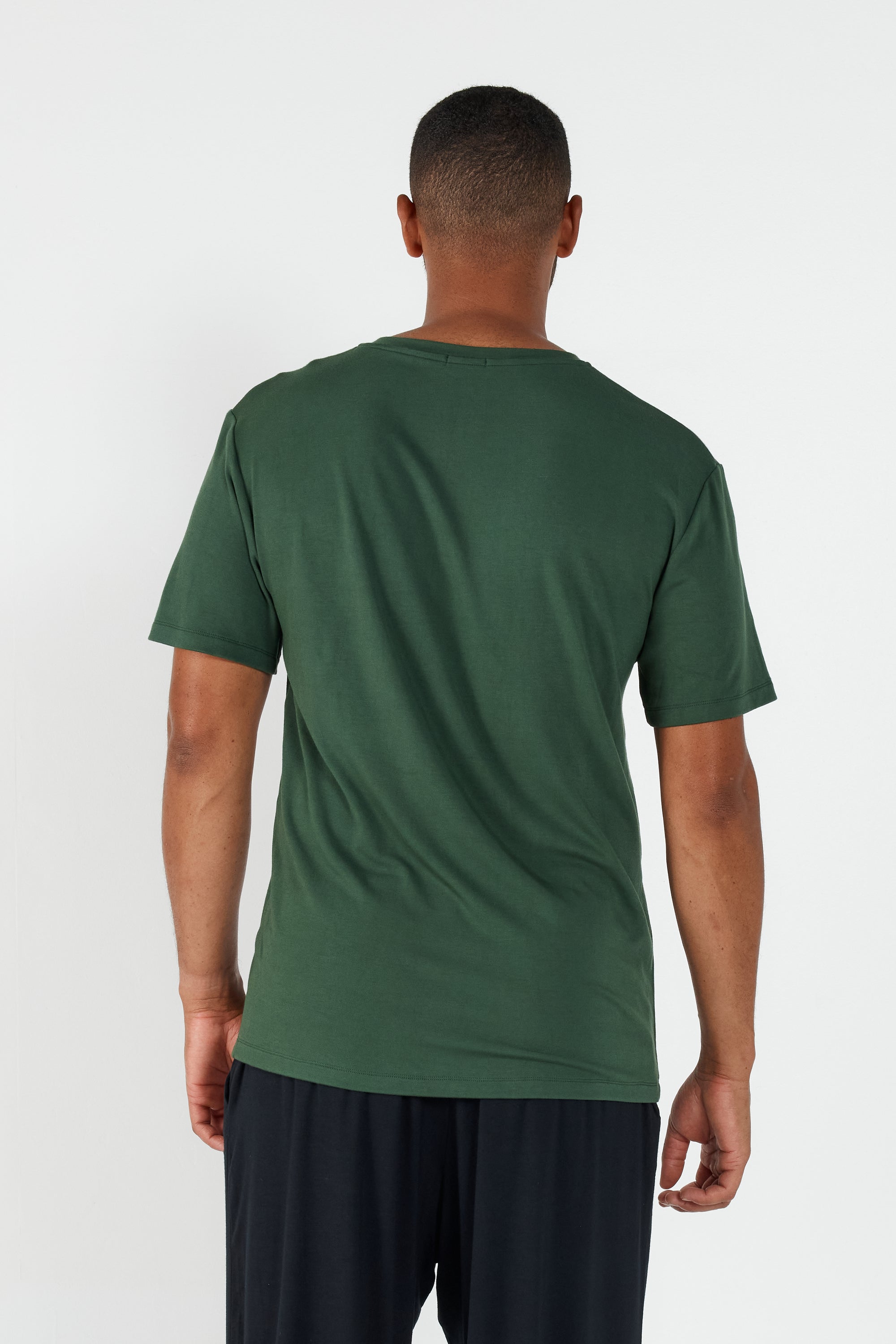 Como V-Neck T-Shirt - Forest Green