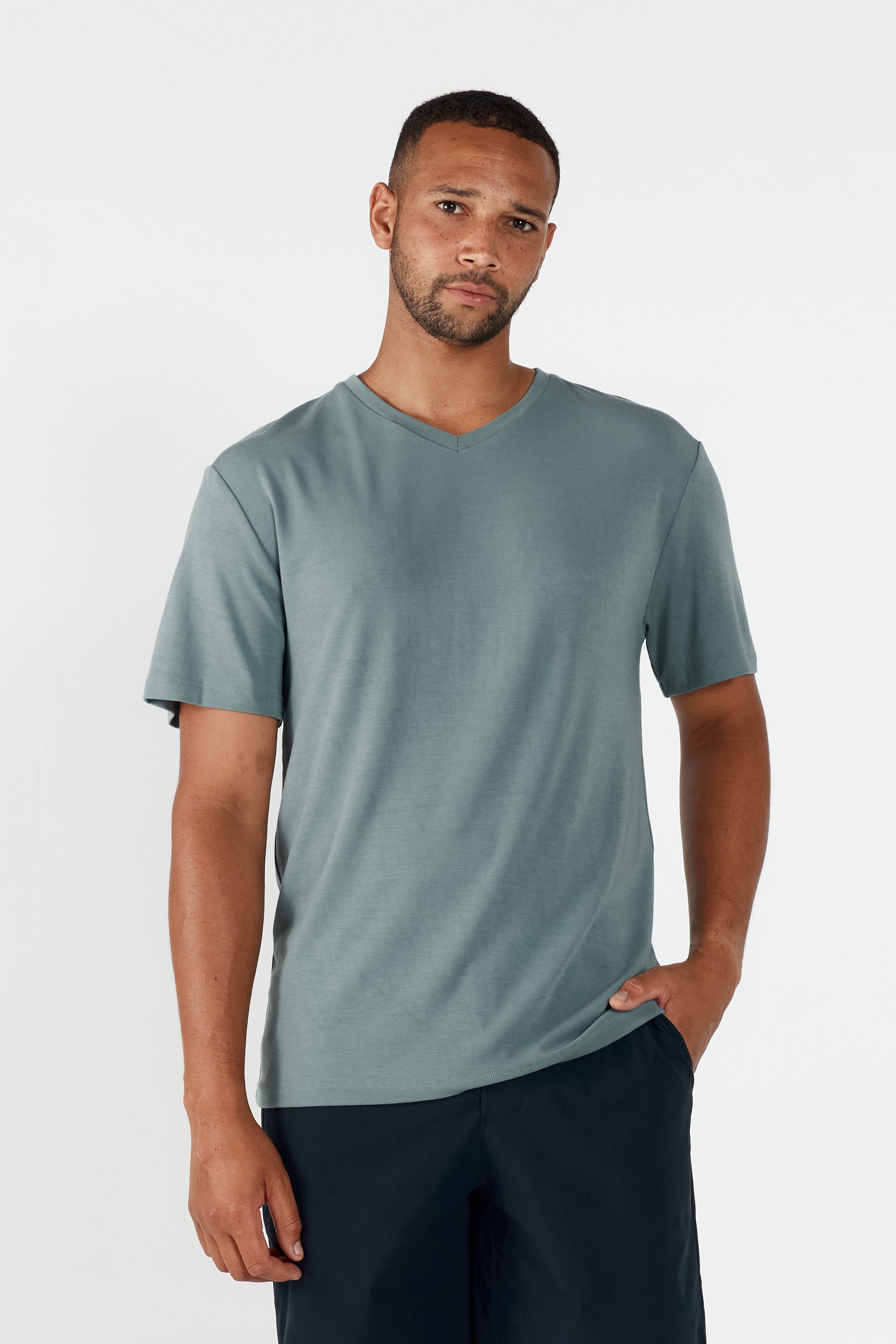 Como V-Neck T-Shirt - Sage Marle