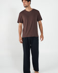 Como V-Neck T-Shirt - Brown