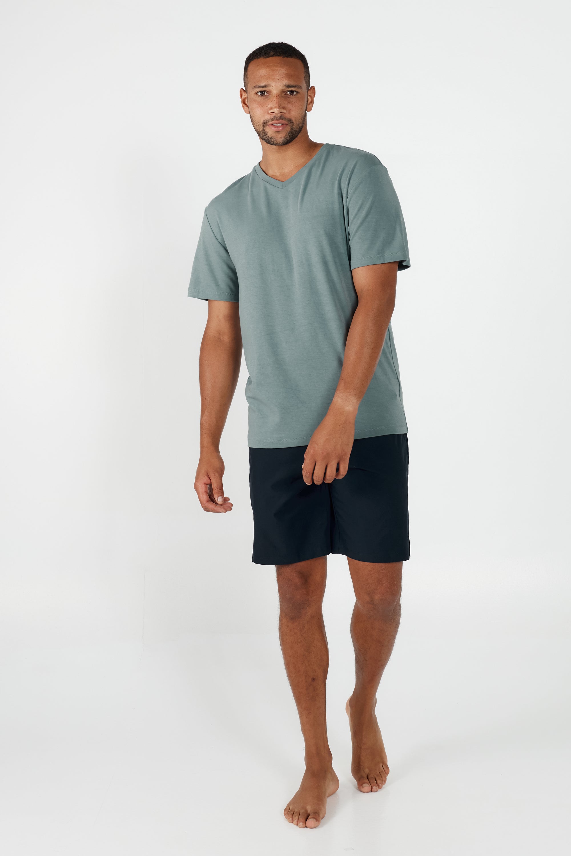 Como V-Neck T-Shirt - Sage Marle