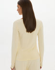 La Palma Boat Neck Lounger Top - Butter