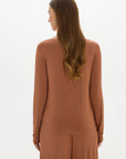 La Palma Boat Neck Lounger Top - Earth
