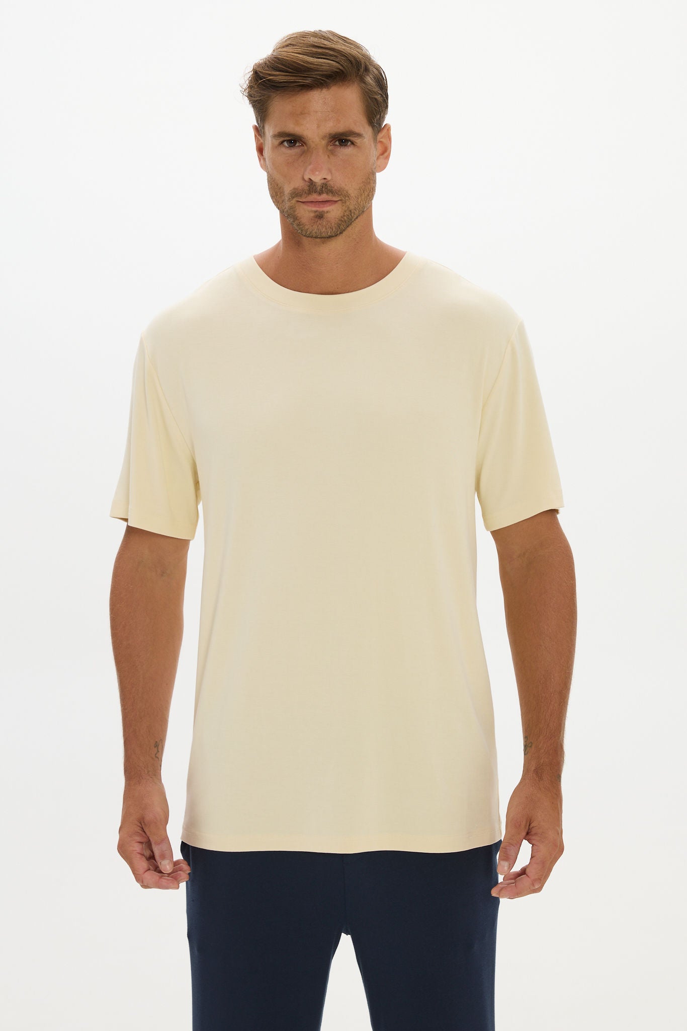 La Palma Crewneck T-Shirt - Butter