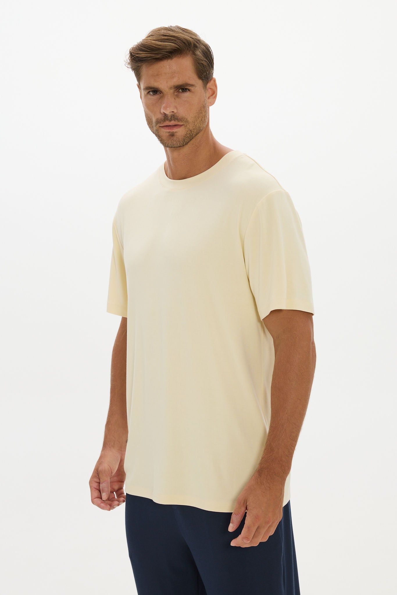 La Palma Crewneck T-Shirt - Butter
