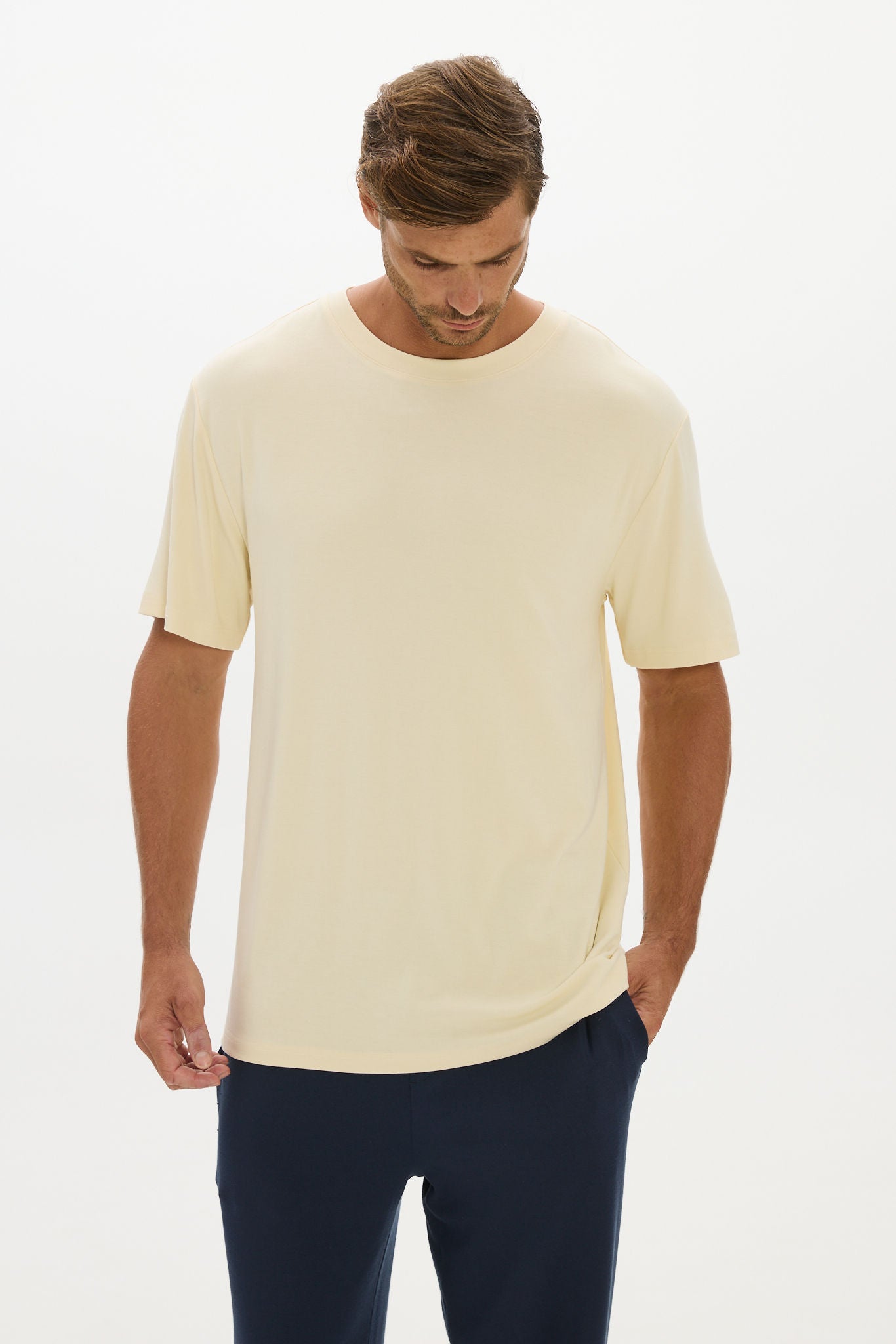La Palma Crewneck T-Shirt - Butter