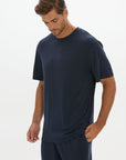 La Palma Crewneck T-Shirt - Midnight Navy