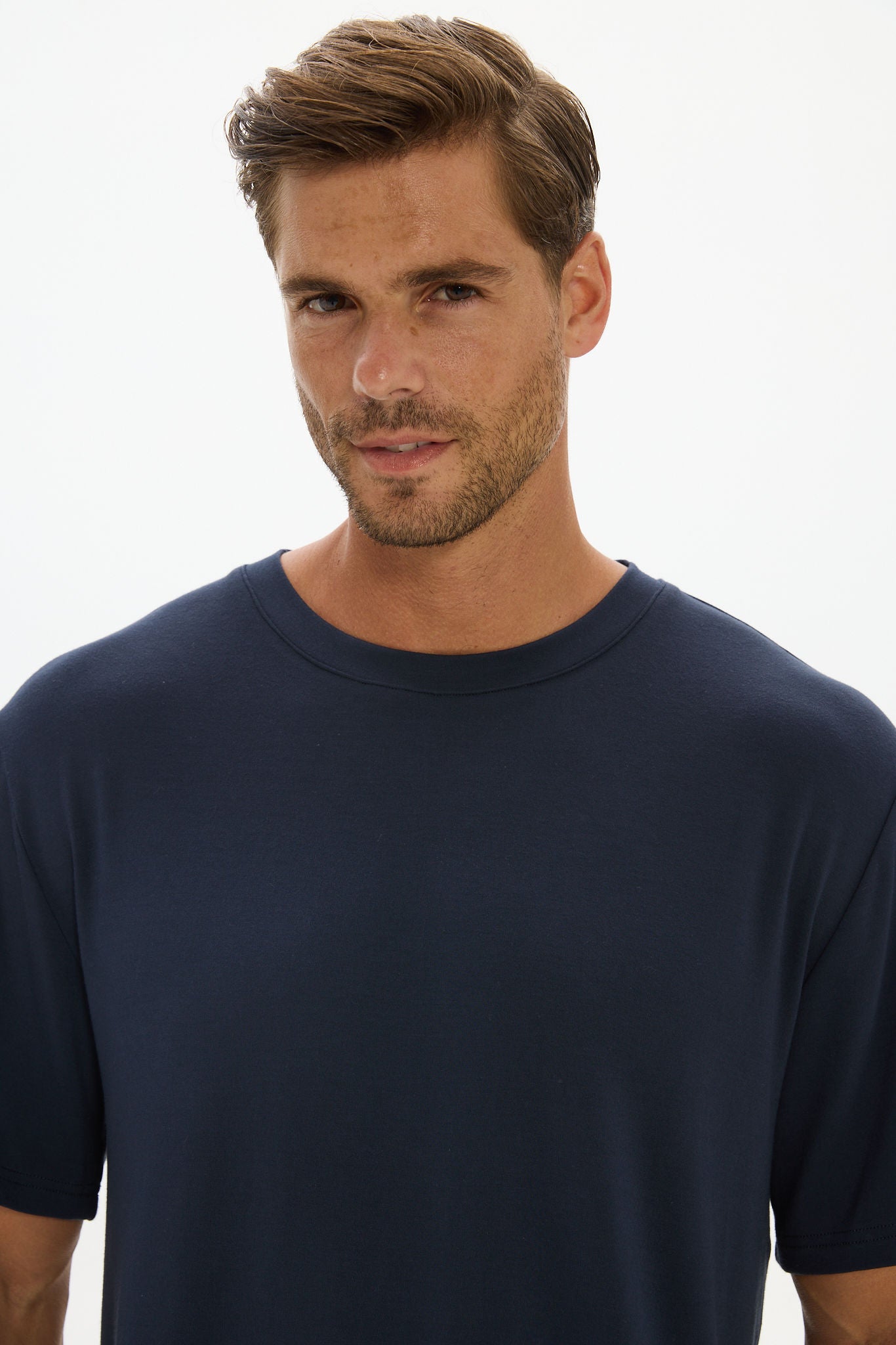 La Palma Crewneck T-Shirt - Midnight Navy